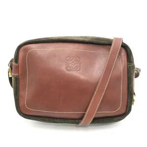 Loewe Camera Bag Suede Leather Crossbody Bag Brown